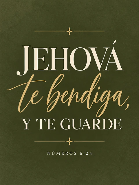 Jehová te bendiga, y te guarde · BH-06