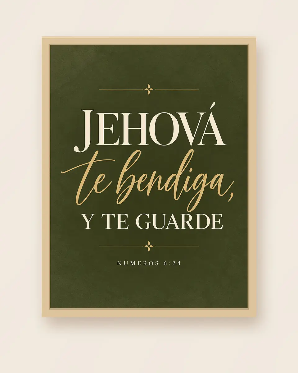 Jehová te bendiga, y te guarde · BH-06 3