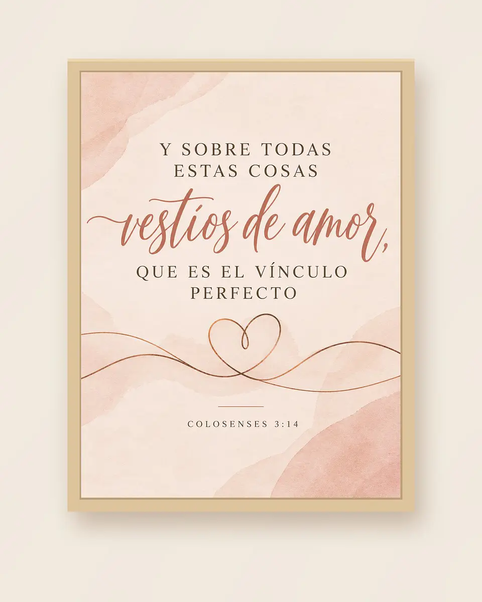 Vestíos de amor, que es el vínculo perfecto · BH-07 3