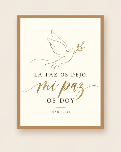 La paz os dejo, mi paz os doy · PC-08