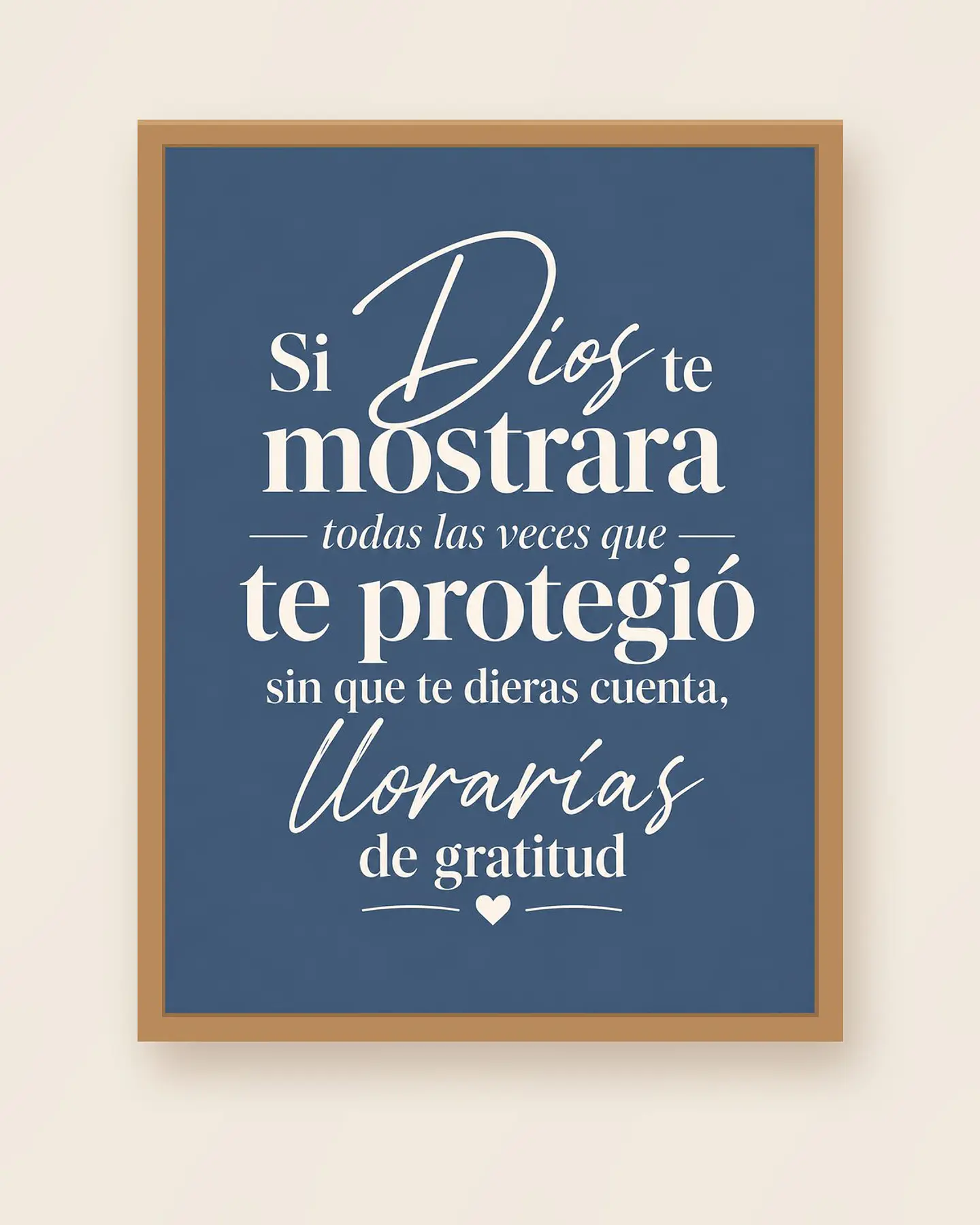 Si Dios te mostrara las veces que te protegió, llorarías de gratitud · GR-03 1