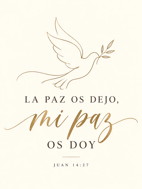 La paz os dejo, mi paz os doy · PC-08