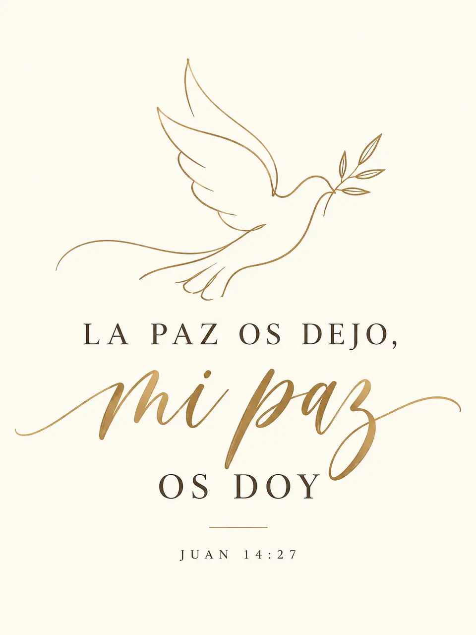 La paz os dejo, mi paz os doy · PC-08 2