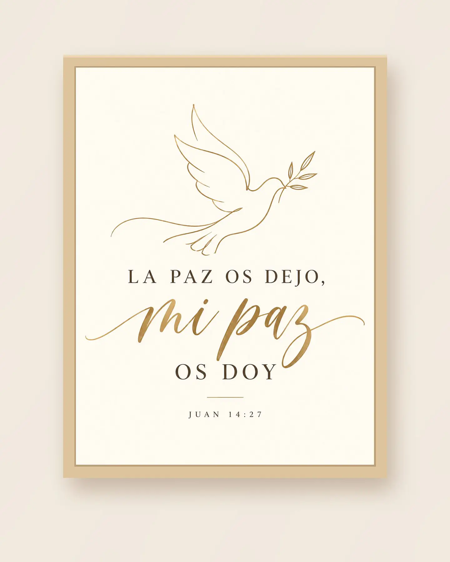 La paz os dejo, mi paz os doy · PC-08 3