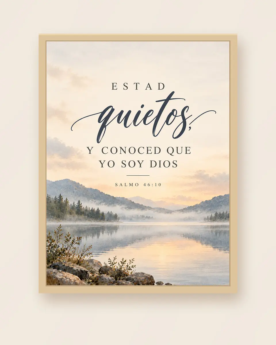 Estad quietos, y conoced que yo soy Dios · PC-07 4