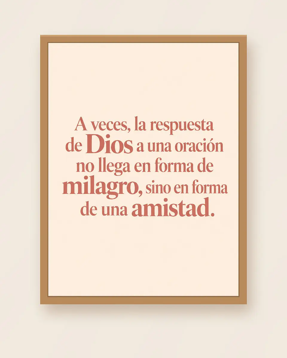 La respuesta de Dios llegó en forma de amistad · RG-01 1