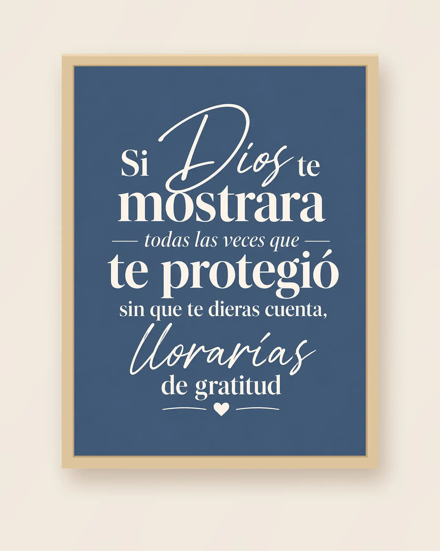 Si Dios te mostrara las veces que te protegió, llorarías de gratitud · GR-03 3