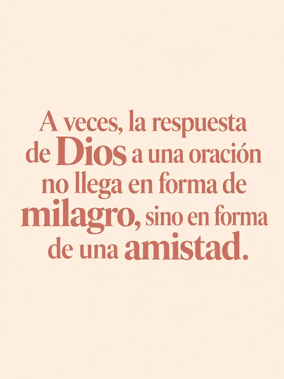 La respuesta de Dios llegó en forma de amistad · RG-01 2