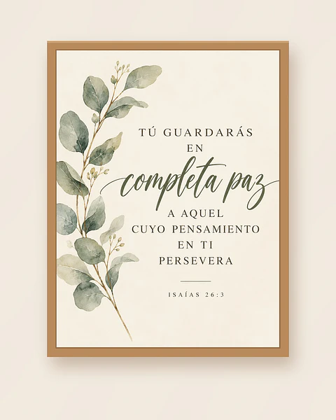 Tú guardarás en completa paz · PC-10