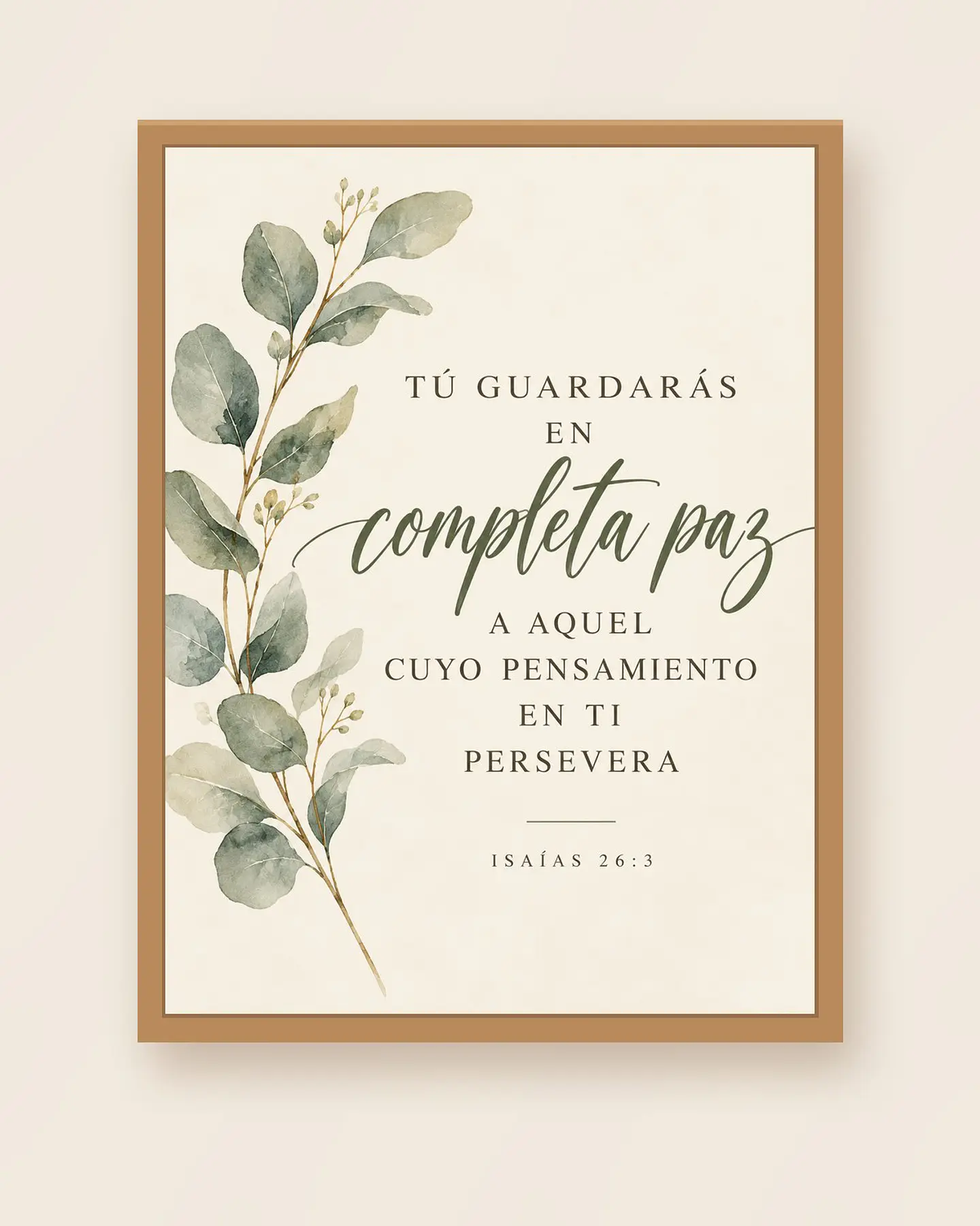 Tú guardarás en completa paz · PC-10 1