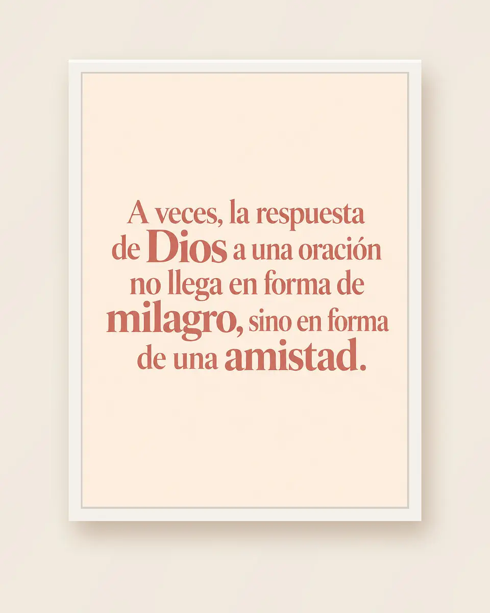 La respuesta de Dios llegó en forma de amistad · RG-01 4
