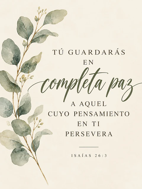 Tú guardarás en completa paz · PC-10