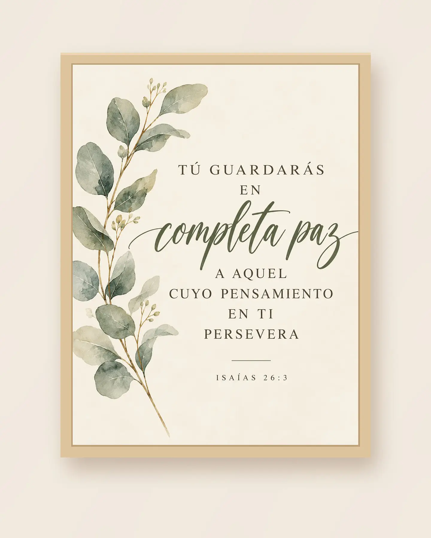 Tú guardarás en completa paz · PC-10 3