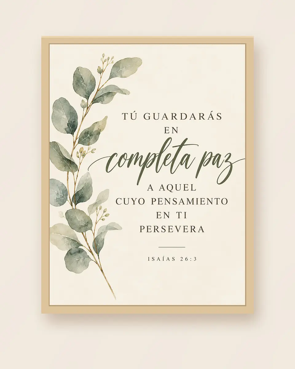 Tú guardarás en completa paz · PC-10 3