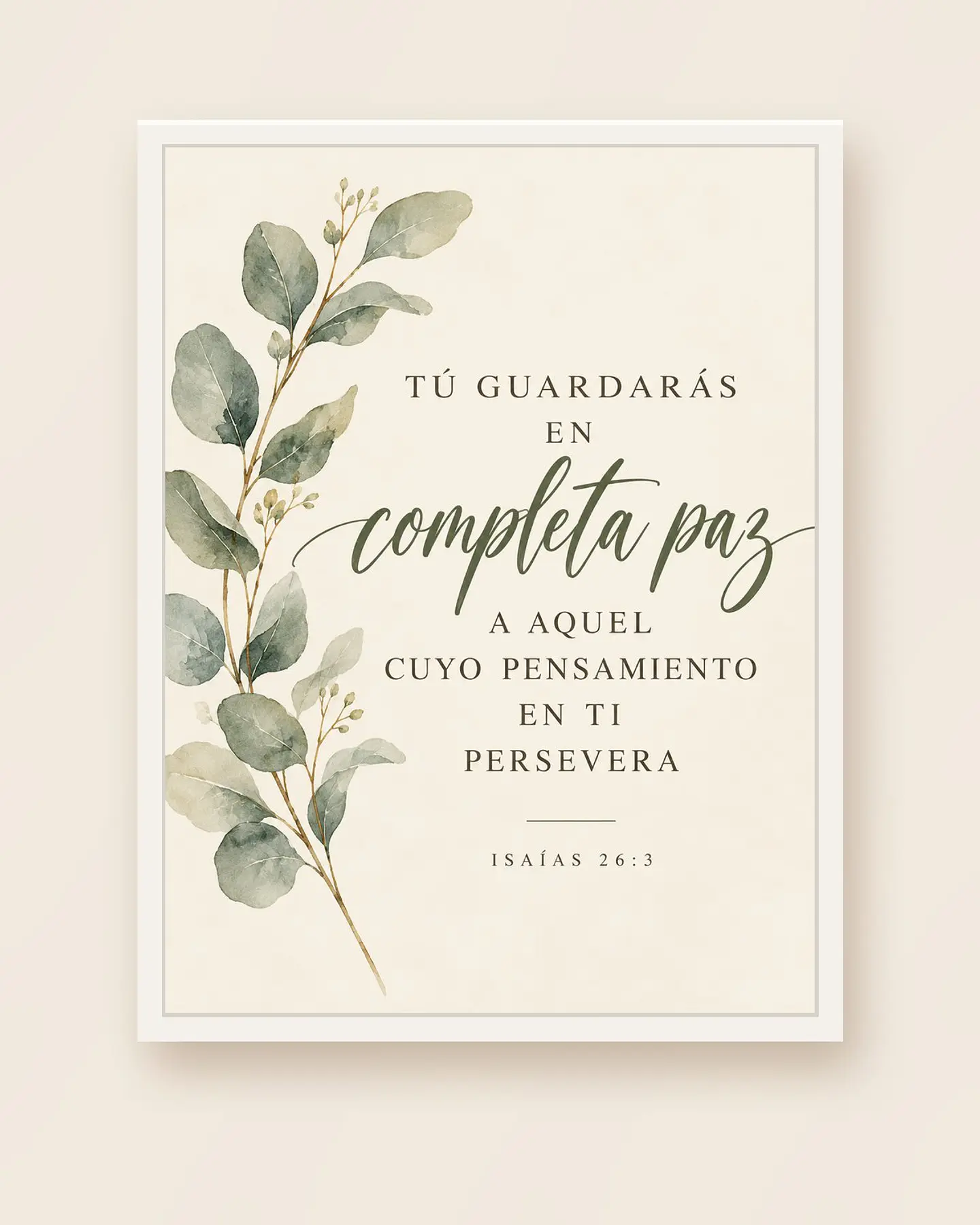 Tú guardarás en completa paz · PC-10 4