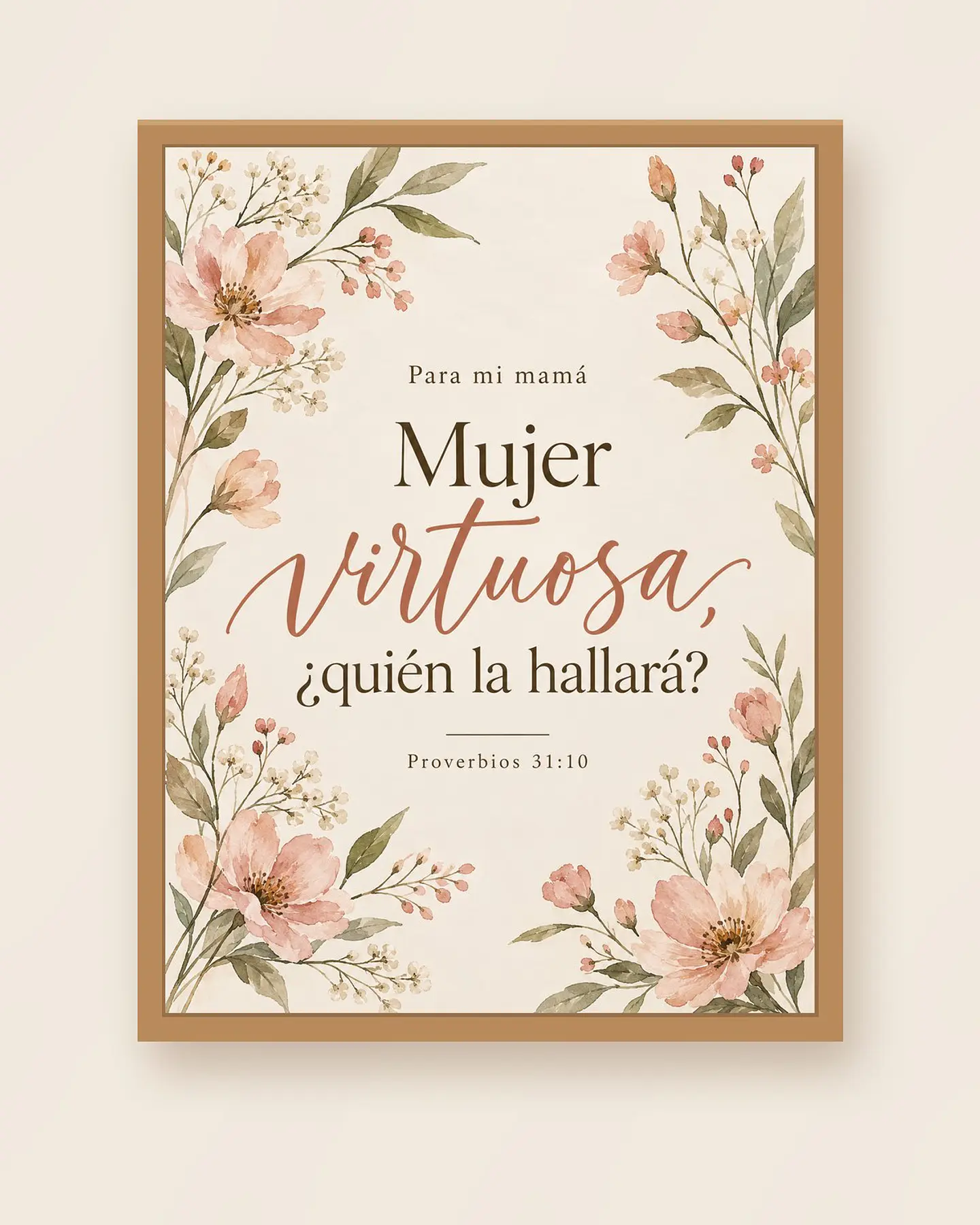 Para mi mamá: Mujer virtuosa, quién la hallará · RG-04 1
