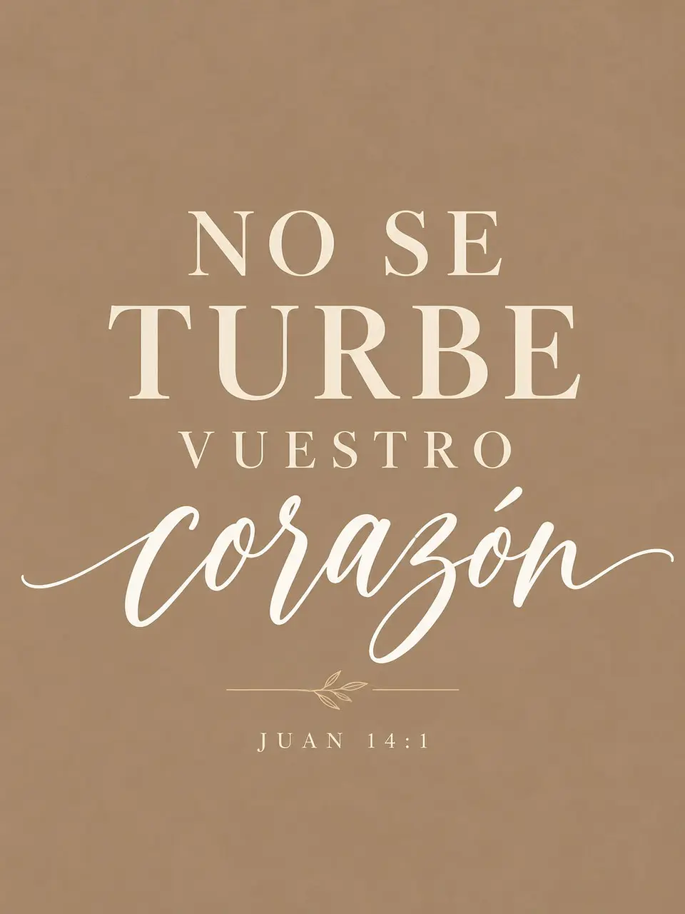 No se turbe vuestro corazón · PC-12 2