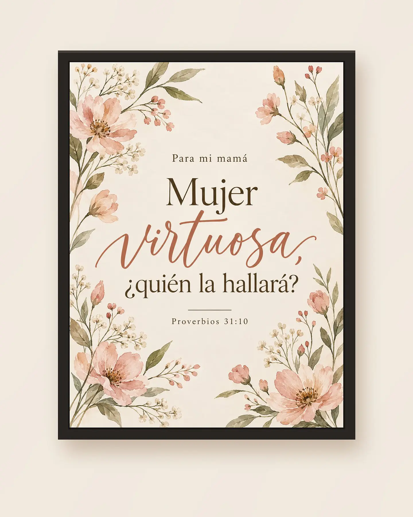 Para mi mamá: Mujer virtuosa, quién la hallará · RG-04 5