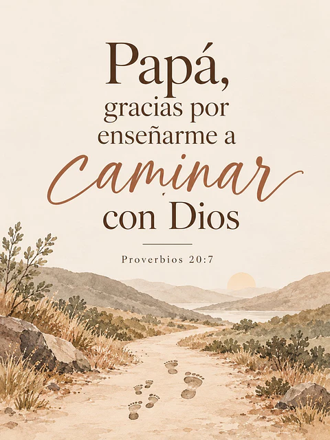 Papá, gracias por enseñarme a caminar con Dios · RG-05