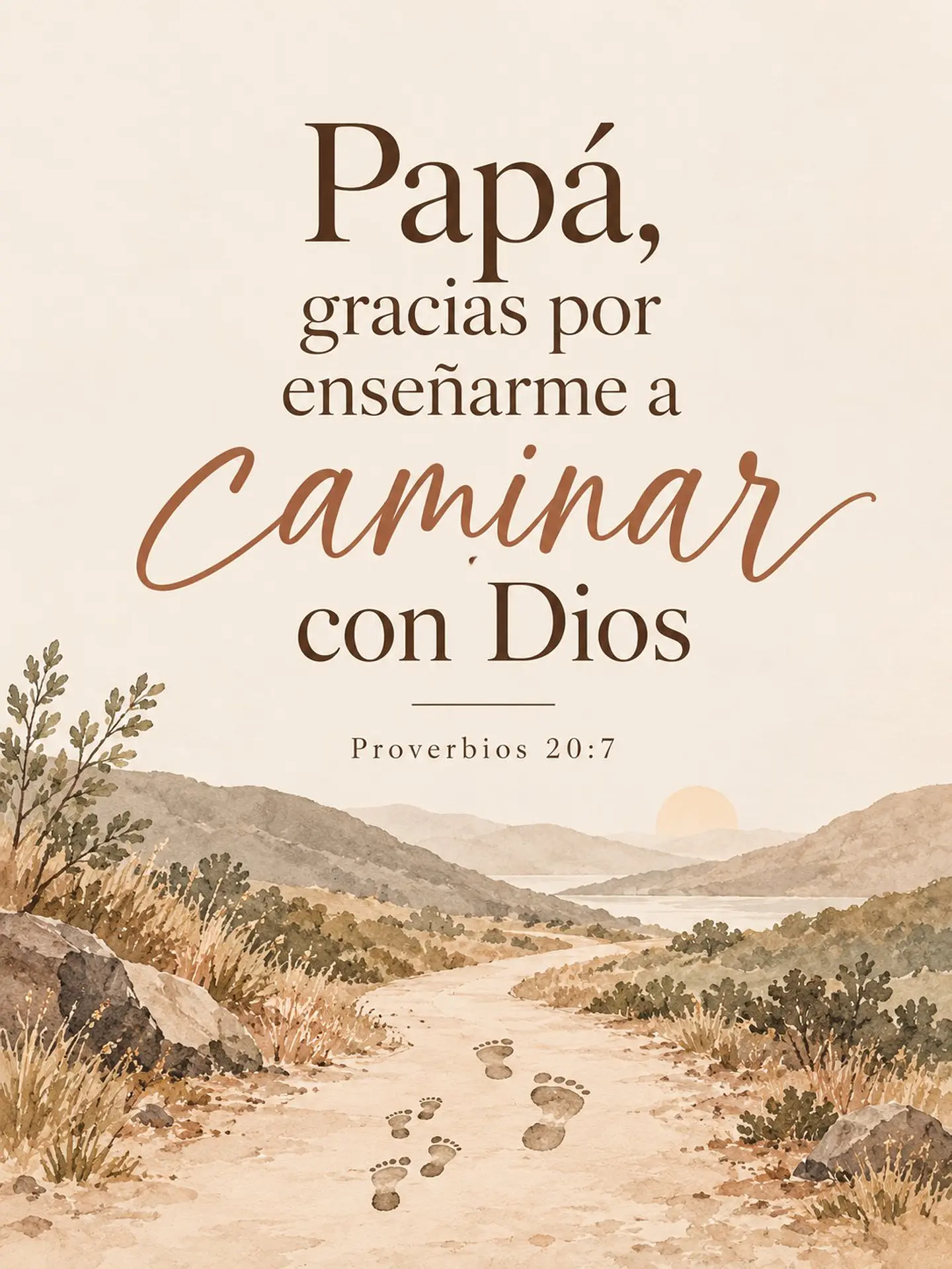Papá, gracias por enseñarme a caminar con Dios · RG-05 2