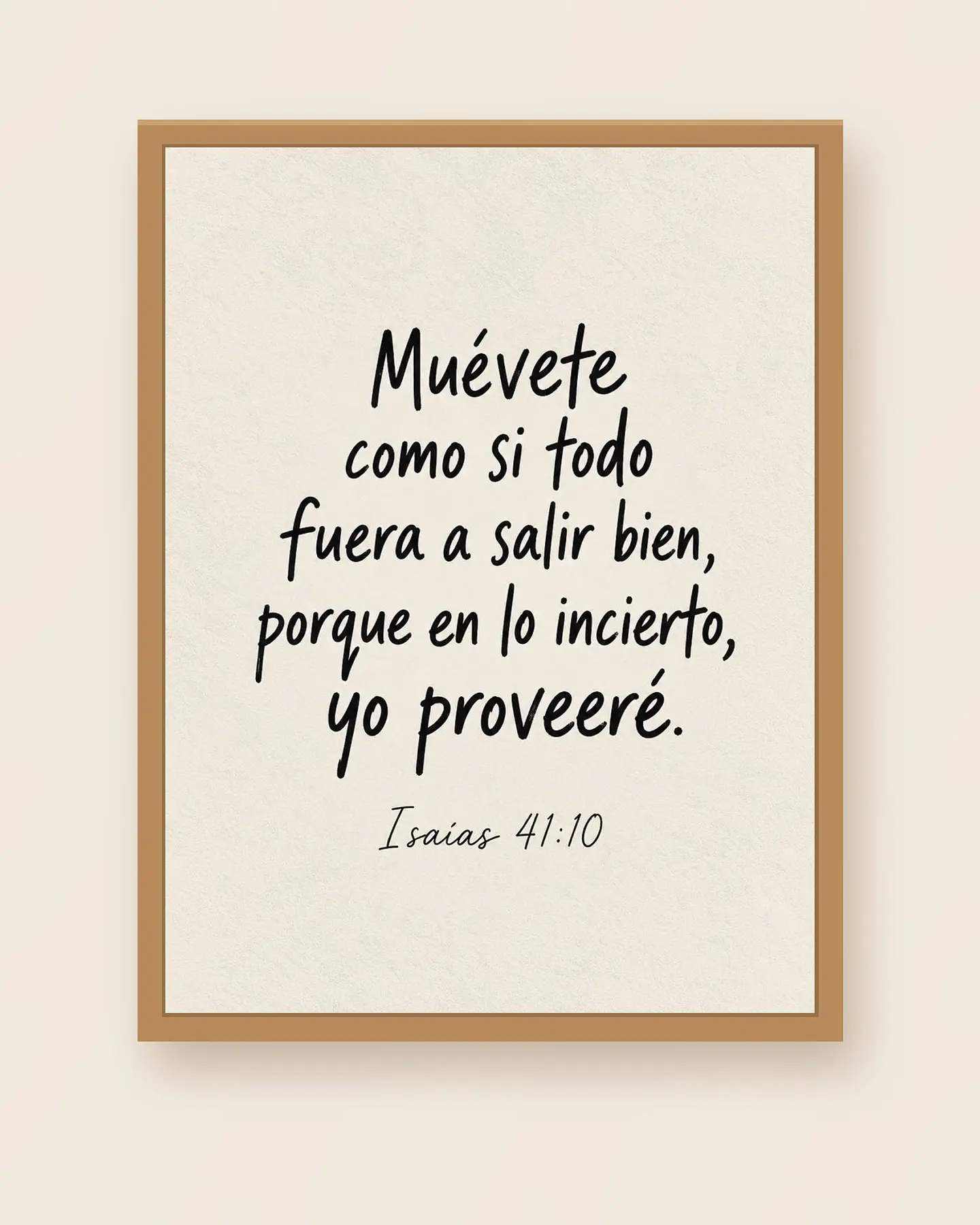 Muévete como si todo fuera a salir bien, yo proveeré · ES-02 1