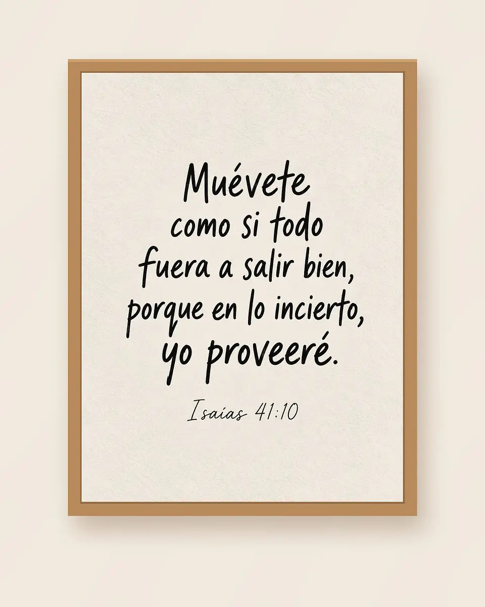 Muévete como si todo fuera a salir bien, yo proveeré · ES-02 1