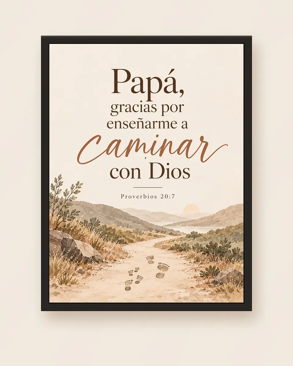 Papá, gracias por enseñarme a caminar con Dios · RG-05 5