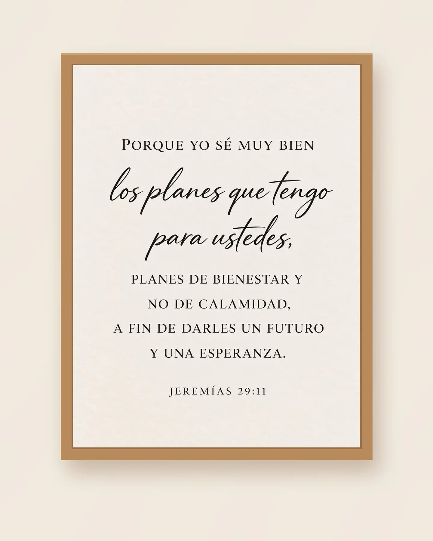 Porque yo sé los planes que tengo para ustedes · ES-03 1