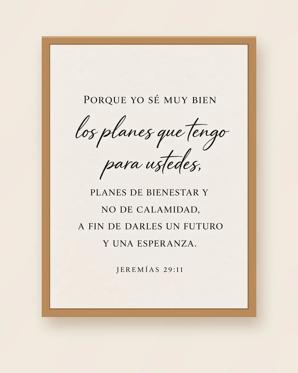 Porque yo sé los planes que tengo para ustedes · ES-03 1