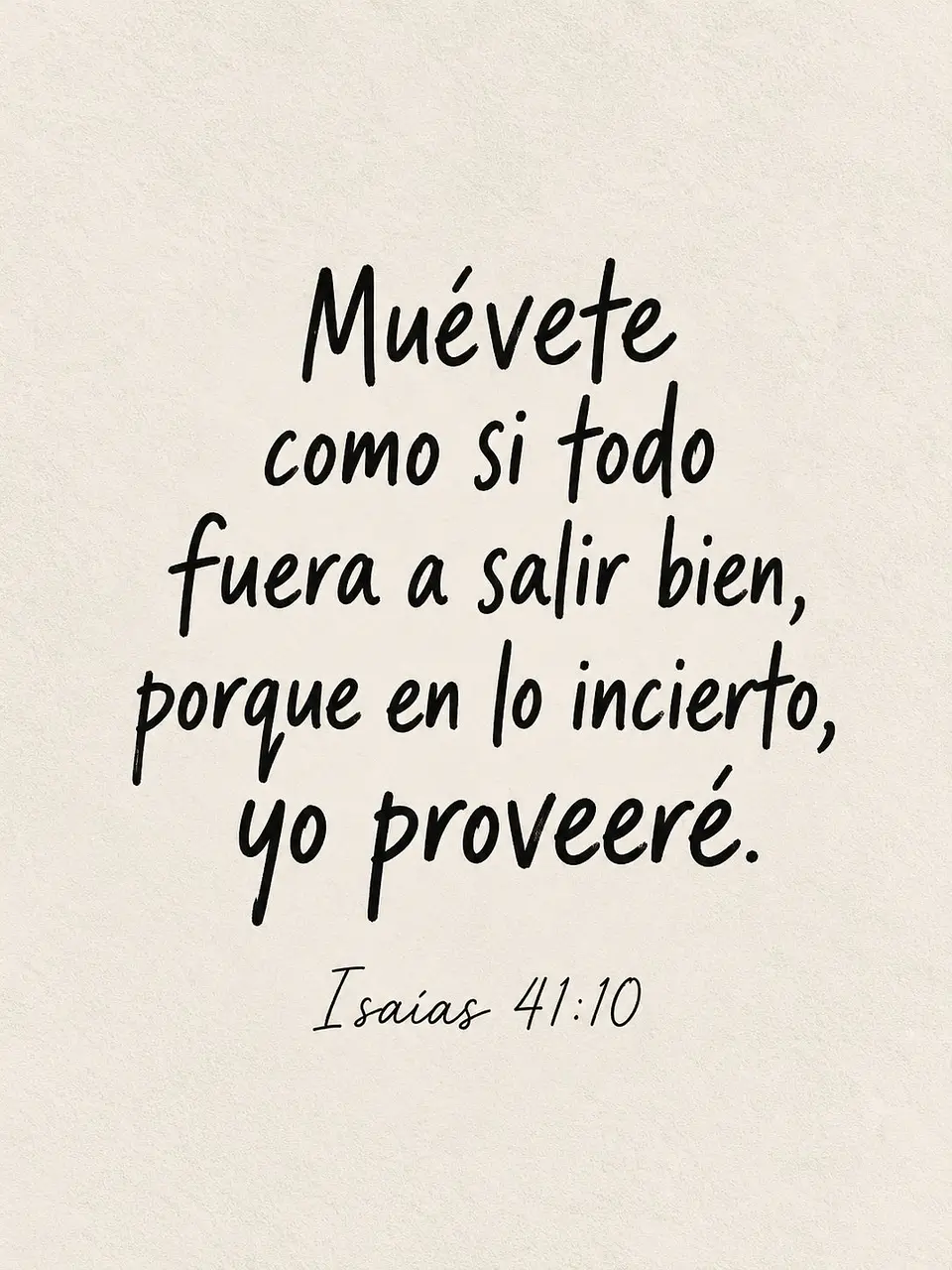 Muévete como si todo fuera a salir bien, yo proveeré · ES-02 2