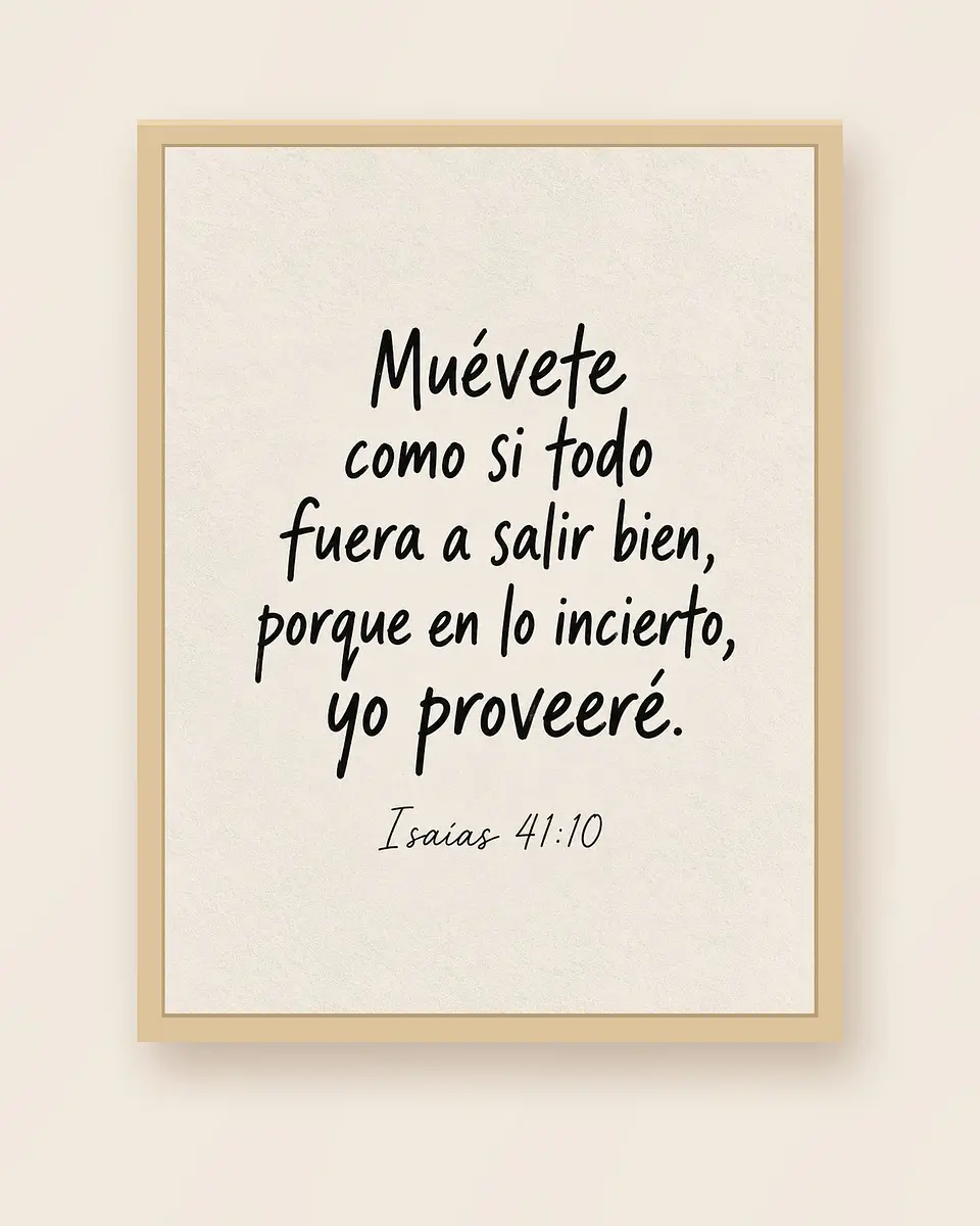 Muévete como si todo fuera a salir bien, yo proveeré · ES-02 3