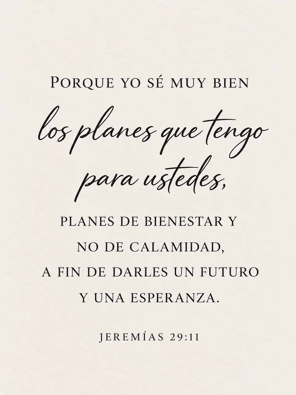 Porque yo sé los planes que tengo para ustedes · ES-03 2