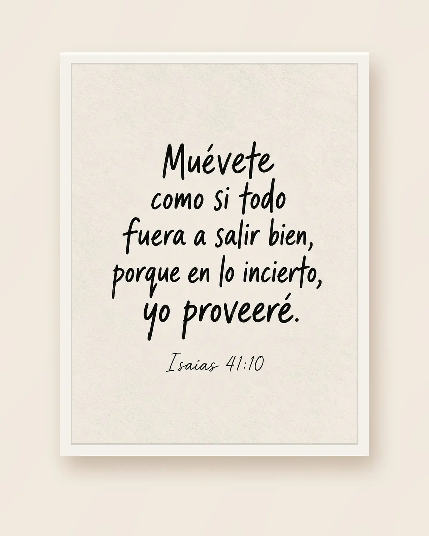 Muévete como si todo fuera a salir bien, yo proveeré · ES-02 4