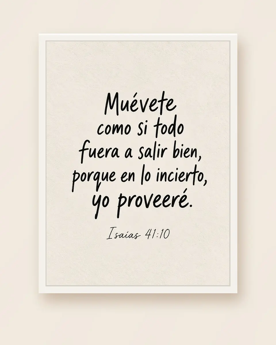 Muévete como si todo fuera a salir bien, yo proveeré · ES-02 4