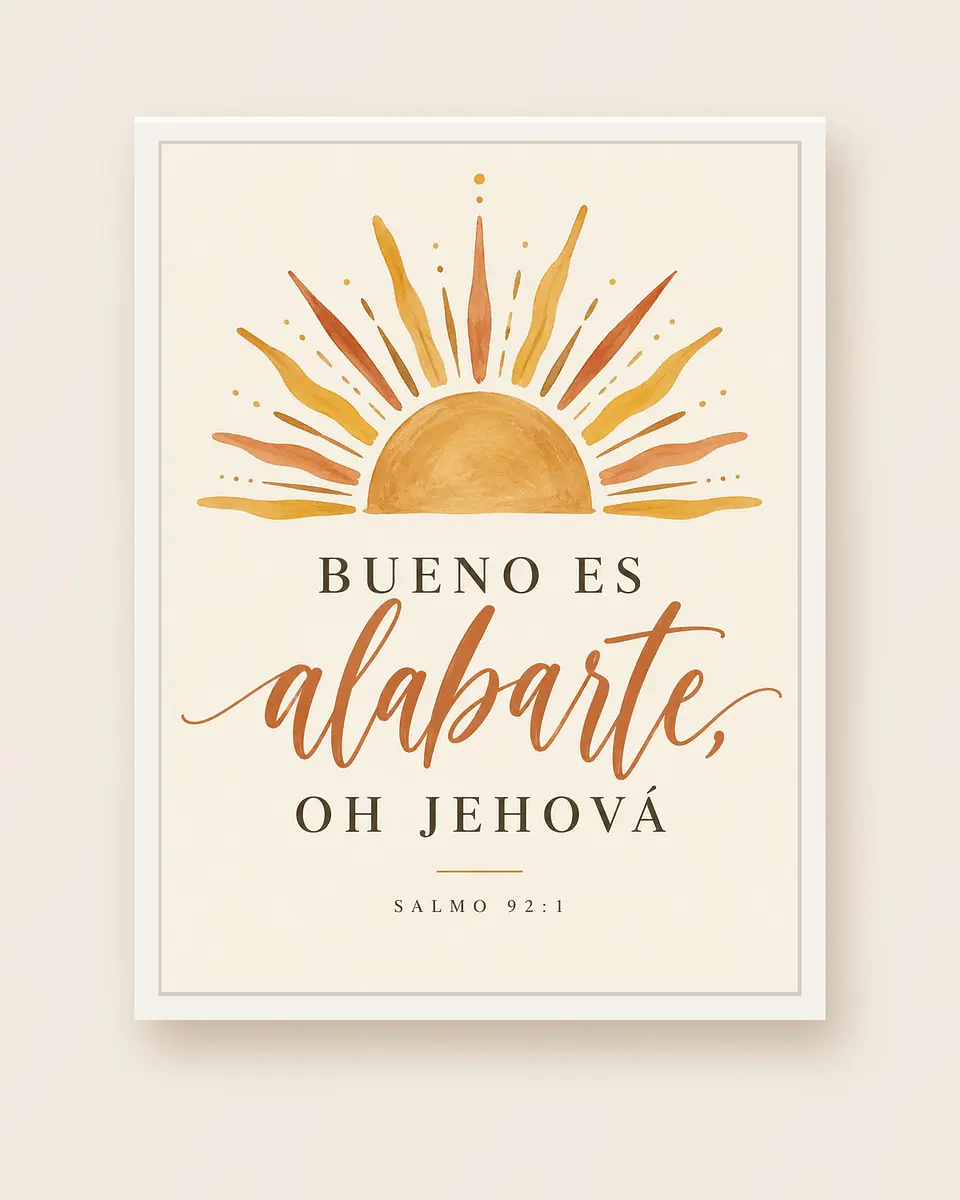 Bueno es alabarte, oh Jehová · GR-07 4