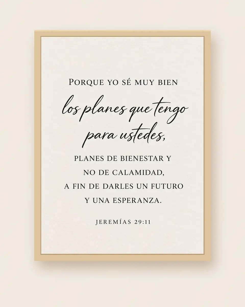 Porque yo sé los planes que tengo para ustedes · ES-03 3