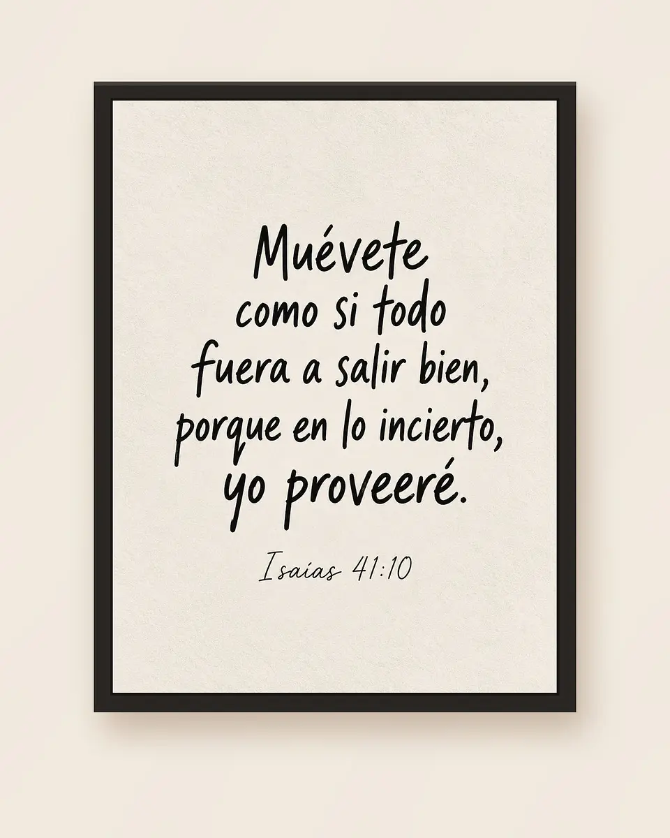 Muévete como si todo fuera a salir bien, yo proveeré · ES-02 5