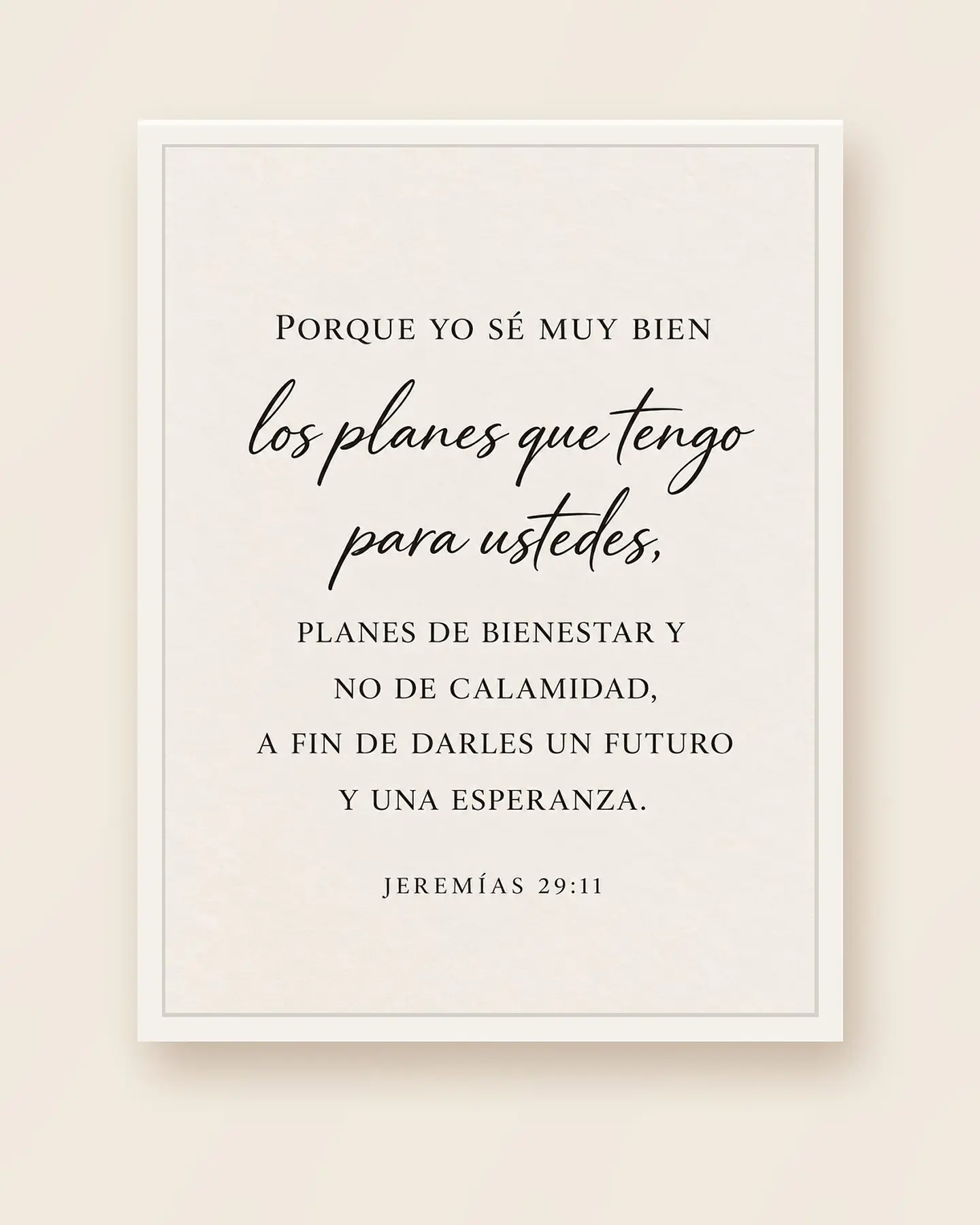 Porque yo sé los planes que tengo para ustedes · ES-03 4