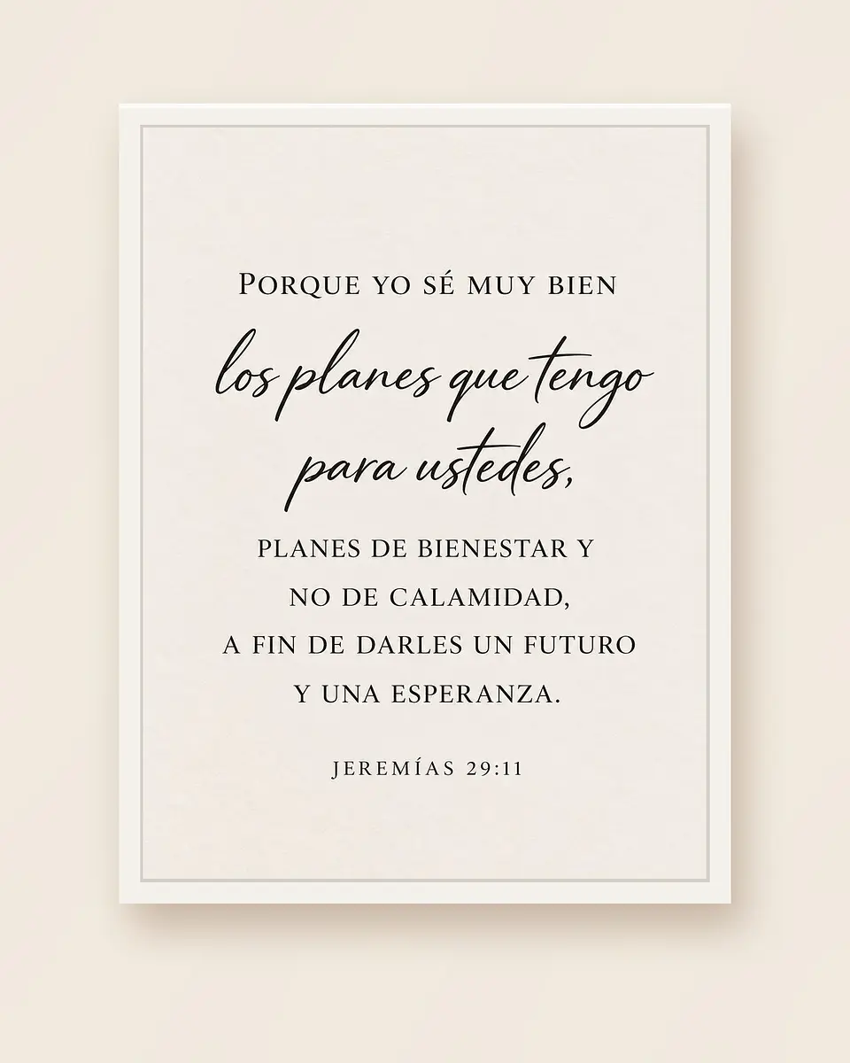 Porque yo sé los planes que tengo para ustedes · ES-03 4