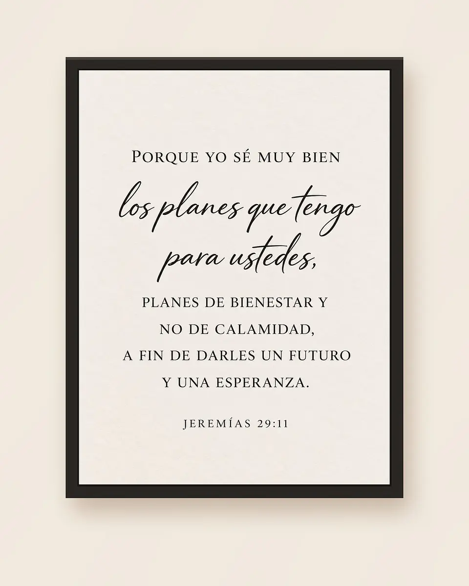 Porque yo sé los planes que tengo para ustedes · ES-03 5