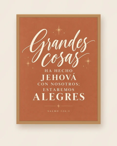 Grandes cosas ha hecho Jehová con nosotros · GR-10