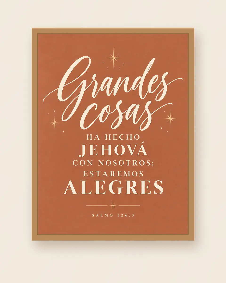Grandes cosas ha hecho Jehová con nosotros · GR-10 1