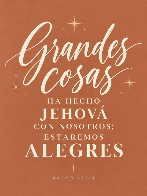 Grandes cosas ha hecho Jehová con nosotros · GR-10