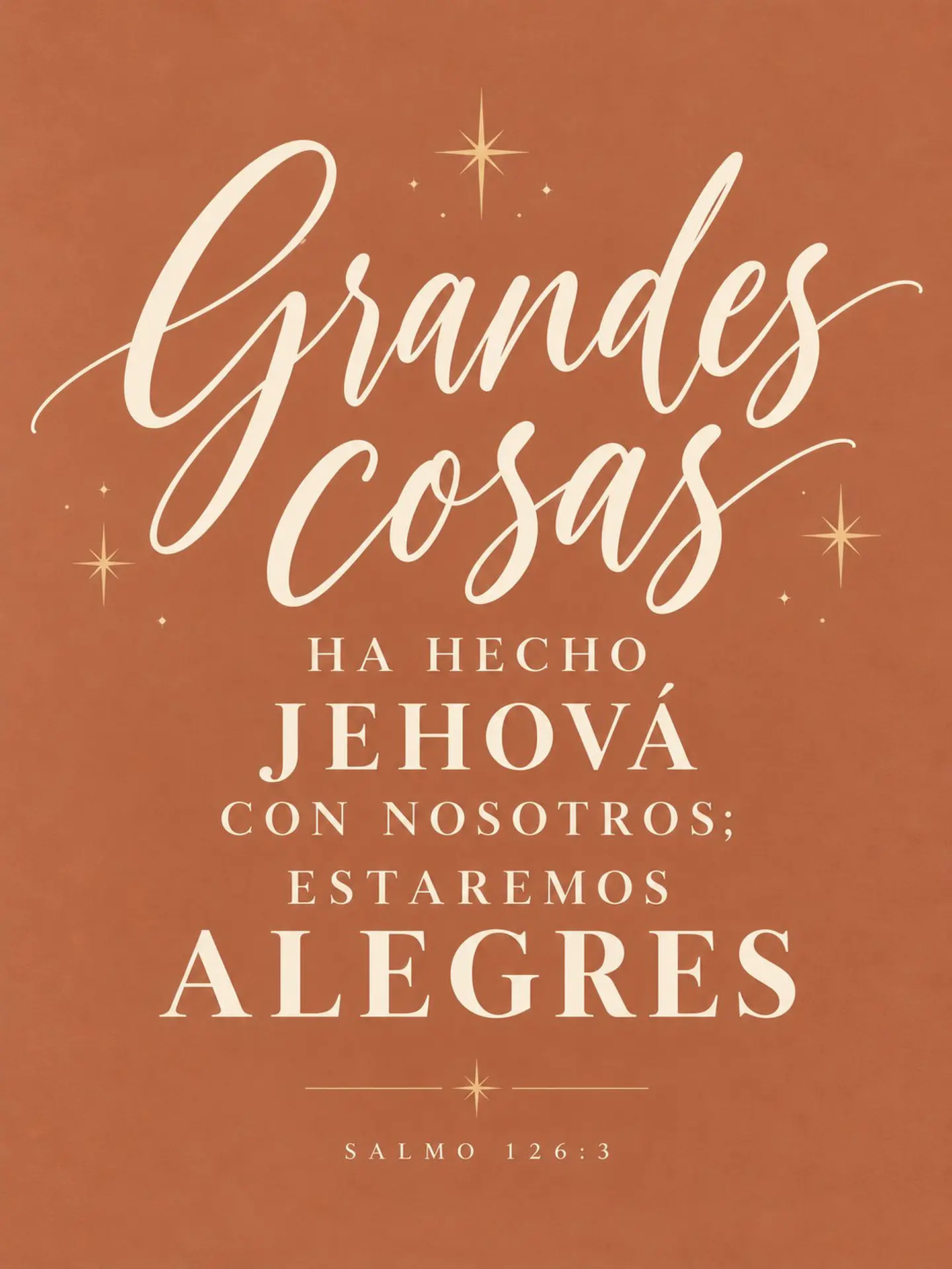Grandes cosas ha hecho Jehová con nosotros · GR-10 2