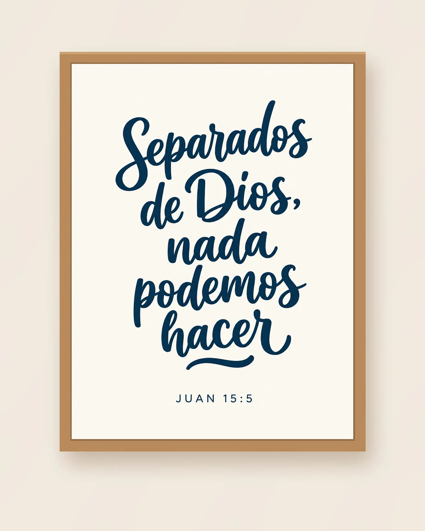 Separados de Dios, nada podemos hacer · QS-01 1