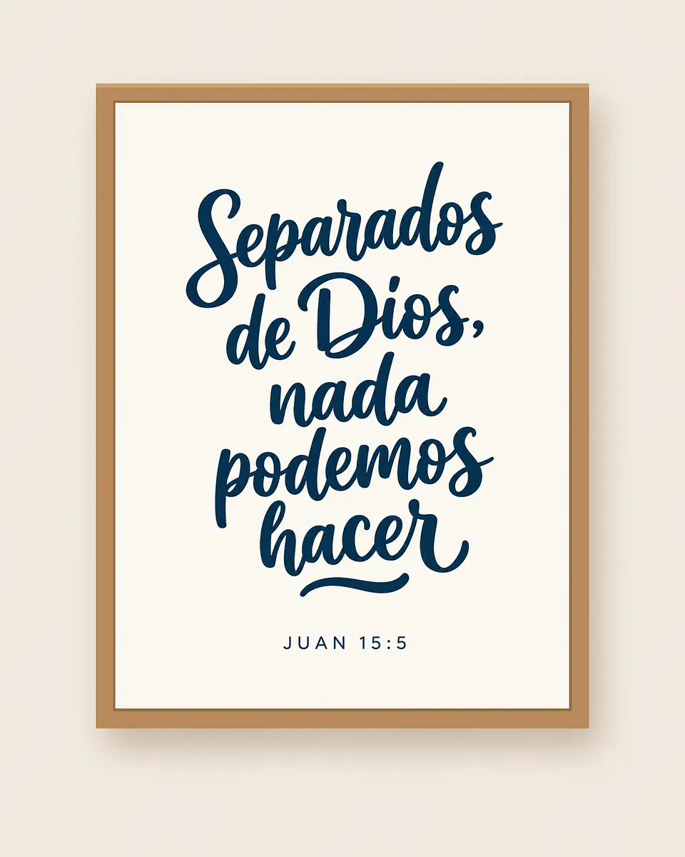 Separados de Dios, nada podemos hacer · QS-01 1