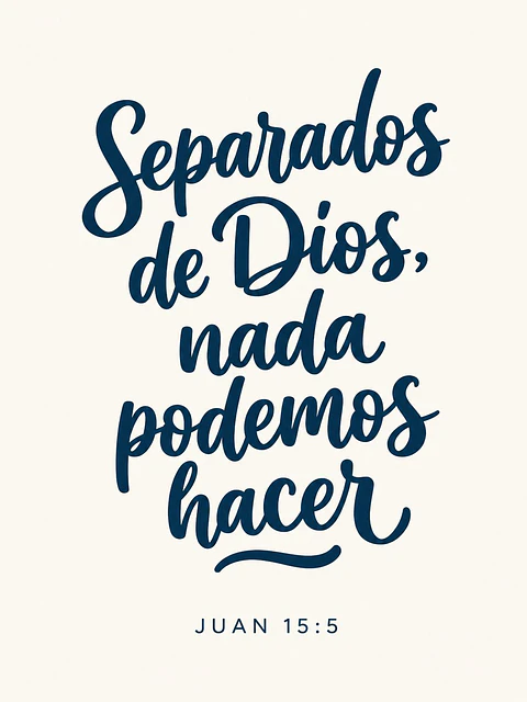 Separados de Dios, nada podemos hacer · QS-01