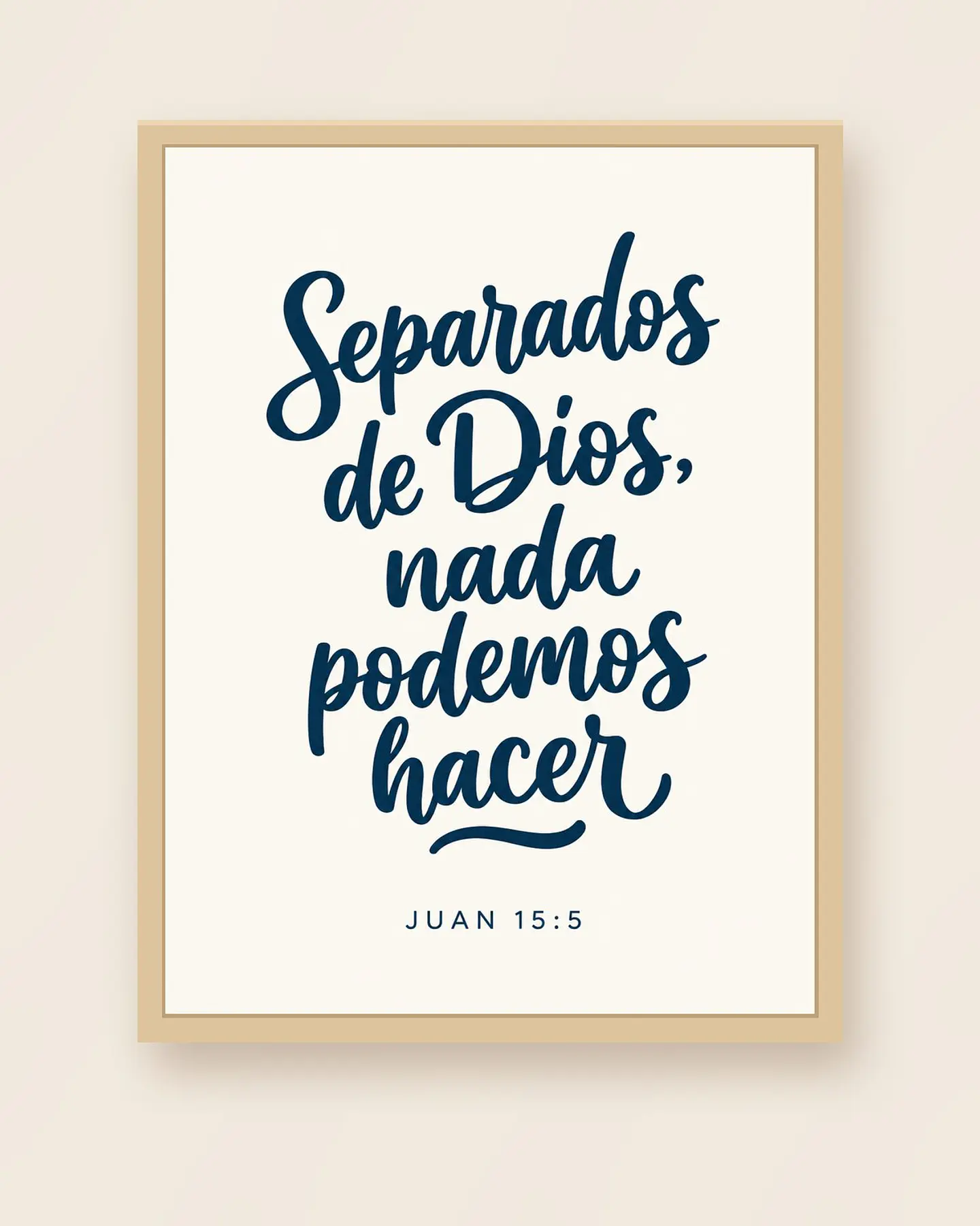 Separados de Dios, nada podemos hacer · QS-01 3