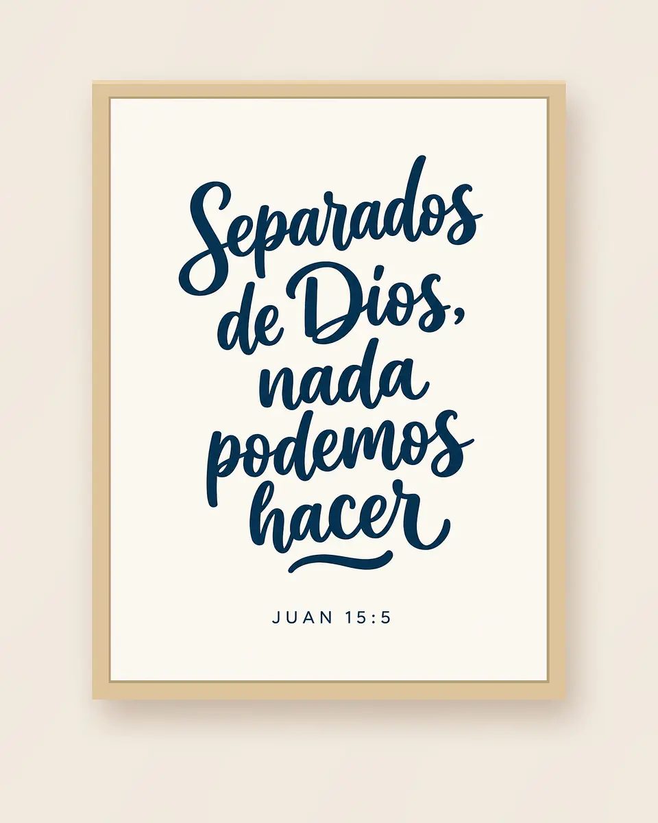 Separados de Dios, nada podemos hacer · QS-01 3