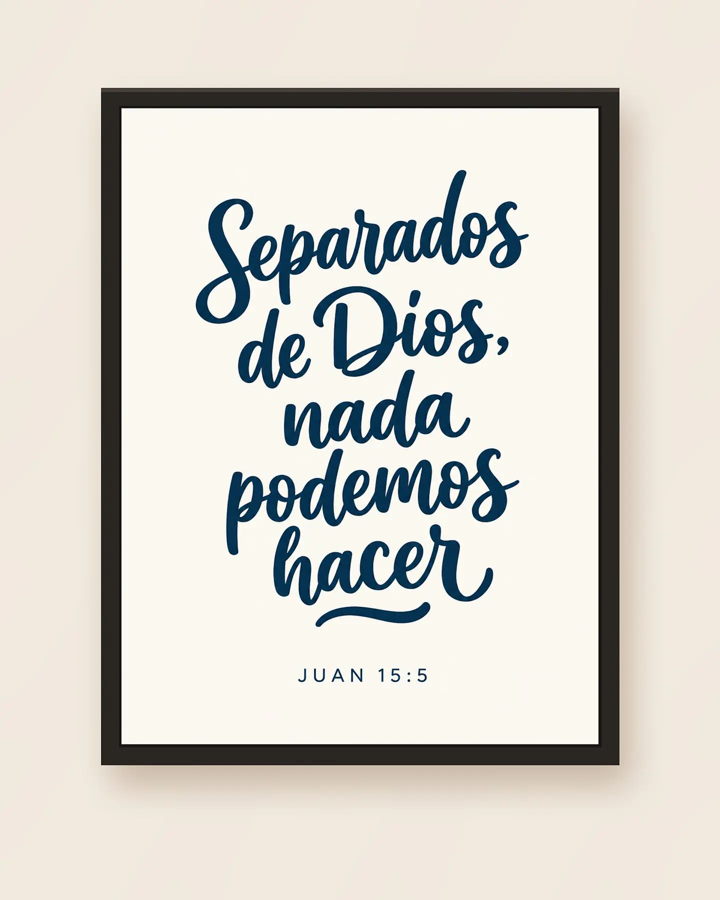 Separados de Dios, nada podemos hacer · QS-01 5